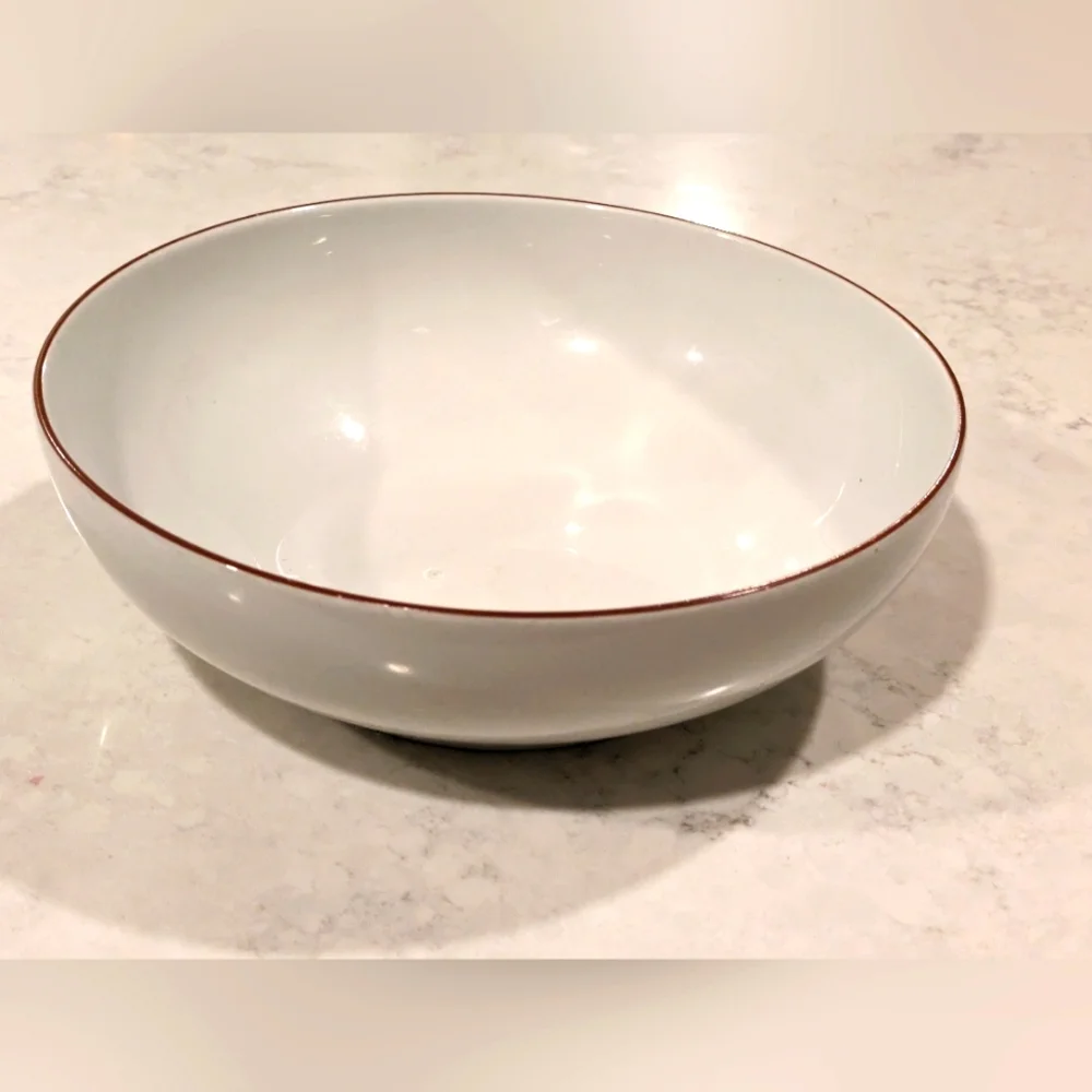 Alfoldi Porcelain Hungary White Gold Trim Large Serware Bowl 10